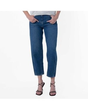 Bally Ladies Relaxed-Fit Denim Pants - Blue