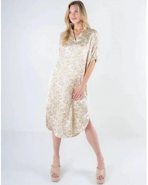 Emily Mccarthy Poppy Caftan Dress - Natural