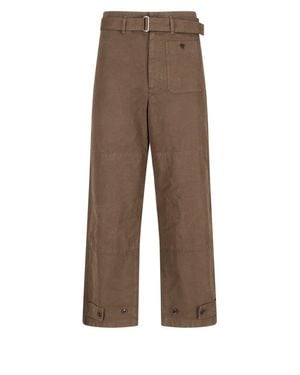 Lemaire 'Military' Pants - Brown