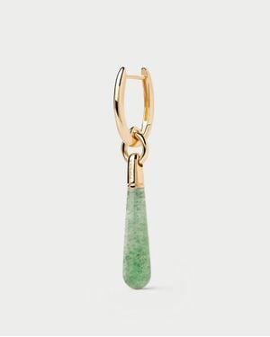 Pdpaola Aventurine Large Jupiter Earrings - White