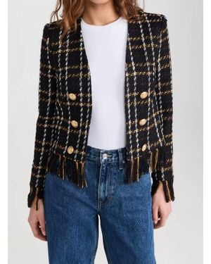 L'Agence Belmont Fringe Jacket - Black