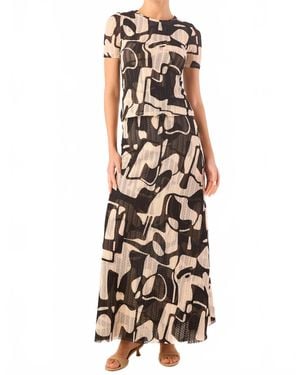 MISA Los Angles Ekat Midi Skirt - Multicolor