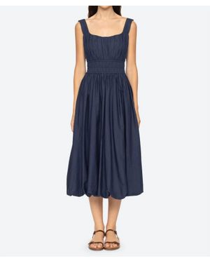 Sea Emmet Midi Bubble Dress - Blue
