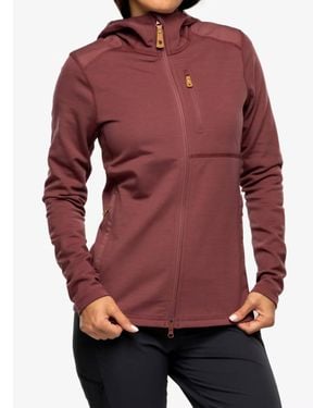 Fjallraven Keb Fleece Hoodie - Red