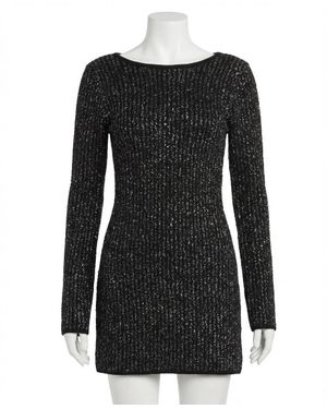 Z Supply La Marca Sequin Mini Dress - Black