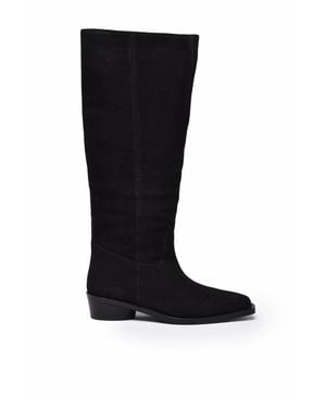 Marella Leather Cambusa Boots - Black