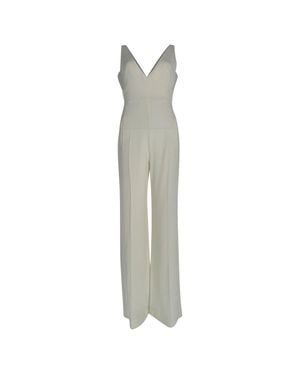 Roland Mouret Rouland Mouret V-Neck Sleeveless Jumpsuit - Gray