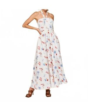 Line & Dot Reeta Midi Dress - White