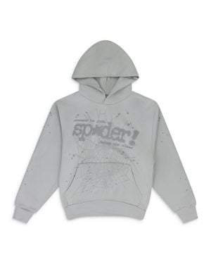 Sp5der Tonal Punk V2 Hoodie - Gray