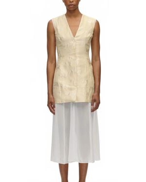 Stine Goya Waistcoat Tailored Midi Dress - Multicolor