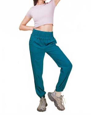 New In High Waisted Jogger - Blue