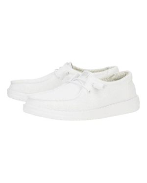 HEYDUDE Wendy Stretch Mesh Slip-On Shoe - White