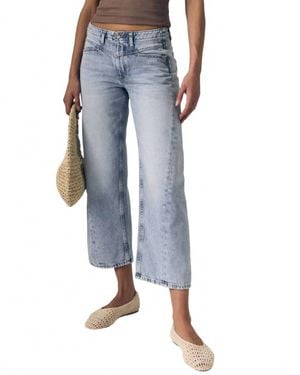 Le Jean Selena Crop Mid Rise Jean - Blue