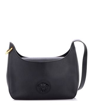 Versace La Medusa Hobo Leather Medium - Blue