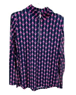Beachtime Martini Long Sleeve Top - Blue