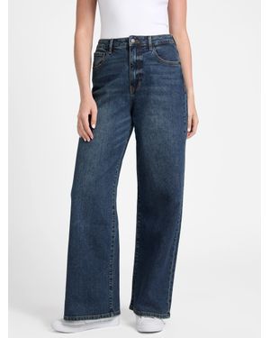 Guess Laurelie Wide-Leg Curvy Jeans - Blue