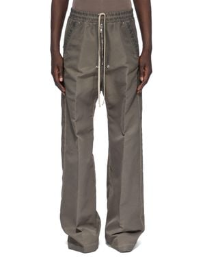 Rick Owens Wide-Leg Pants With Elastic Waistband And Multi-Pocket Design - Gray