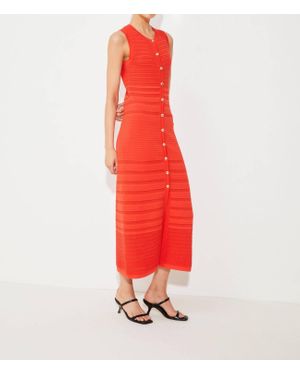 Suncoo Knitted Cinnamon Dress - Red