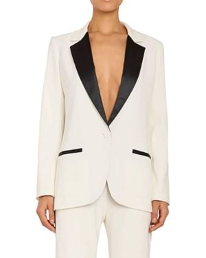 Amanda Uprichard Caviar Blazer - White