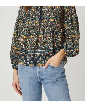 Shoshanna Lara Long Sleeve Top - Multicolor