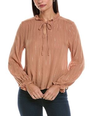 ANNA KAY Tie Neck Blouse - Natural