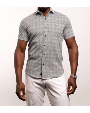 7 Downie St. Fit Sport Shirt - Gray