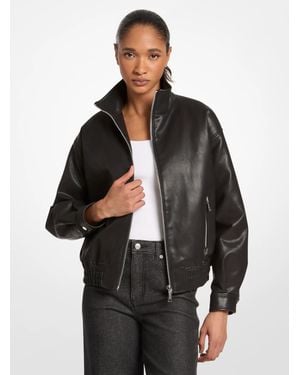 Michael Kors Outlet Oversized Blouson Jacket - Black