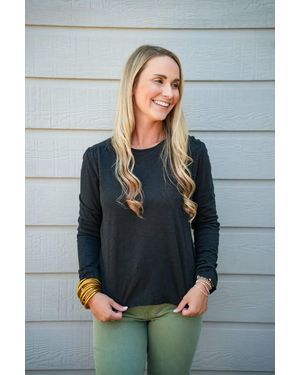 Another Love Melia Slub Top - Gray
