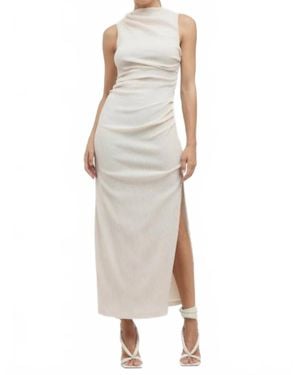 Third Form Electric Tucked Maxi Tank Dress - Natural