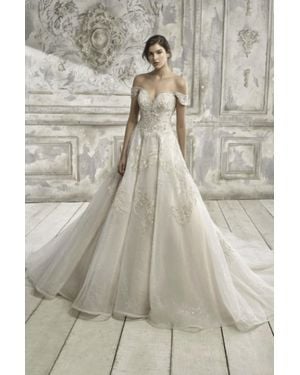Eternity Off-The-Shoulder Wedding Dress - Natural