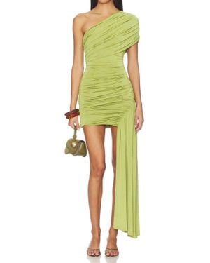 Amanda Uprichard Cierra One-Shoulder Mini Dress - Green