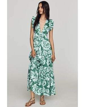 De Loreta Petite A-Line Maxi Dress - Green