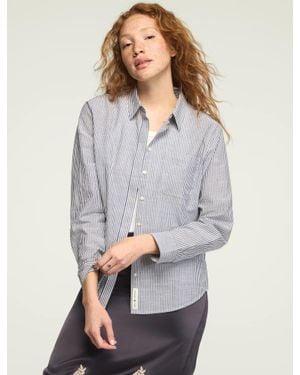 Lucky Brand Boyfriend Buttondown Shirt - Gray