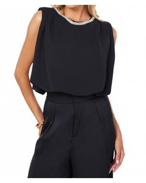 Bishop + Young Monroe Bubble Hem Top - Black