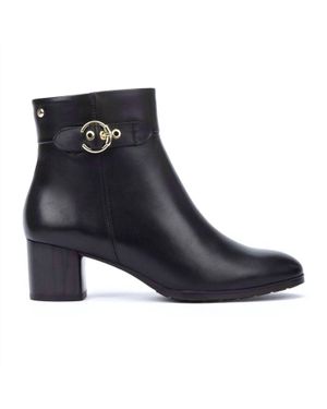 Pikolinos Ankle Boots With Buckle - Blue