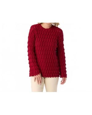 Coco + Carmen Zelma Crew Neck Sweater - Red