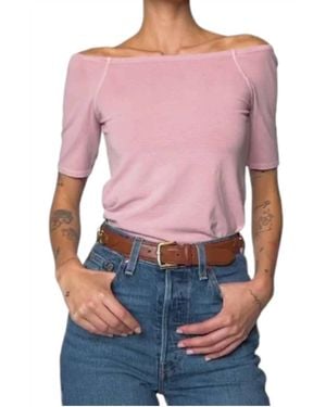 Nation Ltd Giana Off The Shoulder Top - Pink