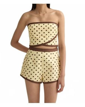 Posse Bowie Strapless Top - Yellow