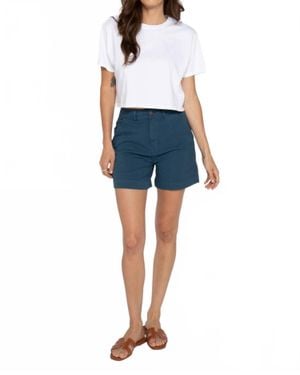 Oliver Logan Canyon High Rise Shorts - Blue