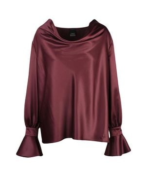 Pinko Fluid Satin Polyester Blouse - Red