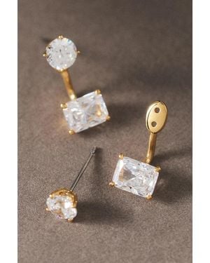 Nadri A La Carte Jacket Earrings - Gray