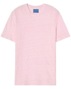 Robert Talbott Davis Linen Jersey T-Shirt - Pink