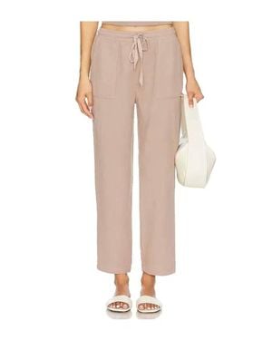 Bobi Cropped Wide Leg Pant - Natural