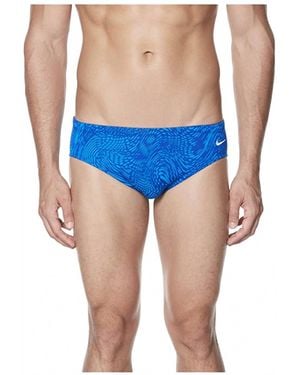 Nike Geo Alloy Performance Swim Brief - Blue