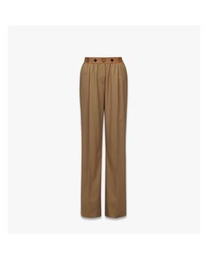 MCM Monogram Pants - Natural