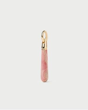 Pdpaola Rhodochrosite Large Drop Pendant - White