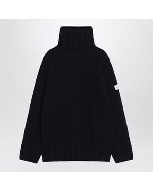 MM6 by Maison Martin Margiela Wool Turtleneck Sweater - Black