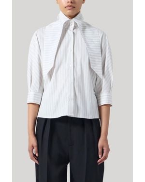 Kallmeyer Lilette Sleeve Button Down - White