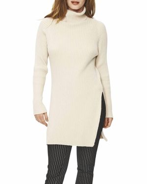 Bitte Kai Rand Gamine Knit Turtleneck Blouse - Natural