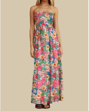 One And Only Collective Livy Floral Maxi Dress - White